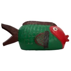 bozo fish green brown red