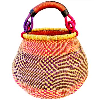 Bolga Pot Basket Large