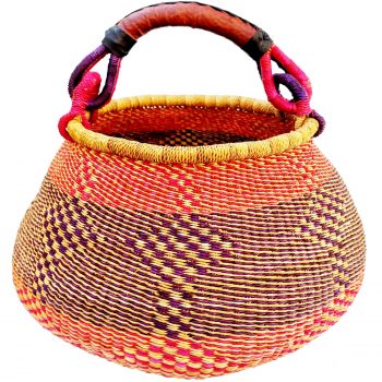 Bolga Pot Basket Large