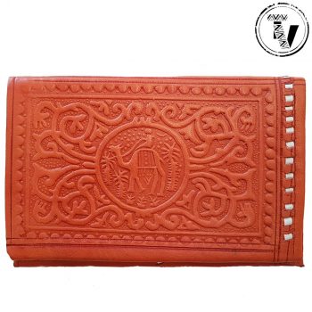 Moroccan Tooled Leather Wallet