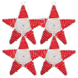 Christmas Star Red Set 4