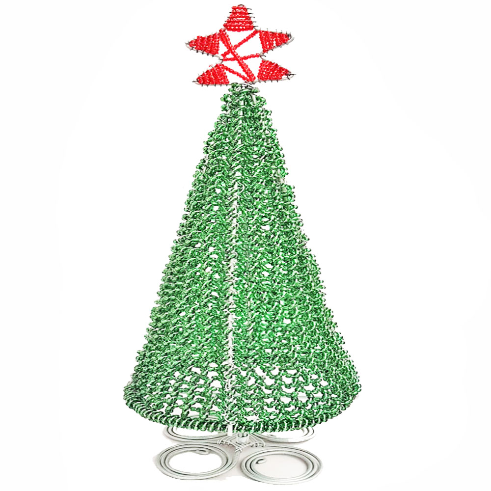 Beaded Wire Christmas Tree I Home of African Wares I Tribal Village Pty Ltd