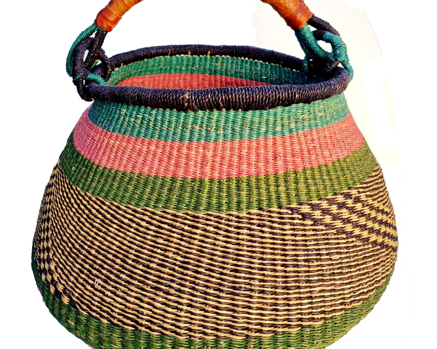 Bolga Pot Basket Large