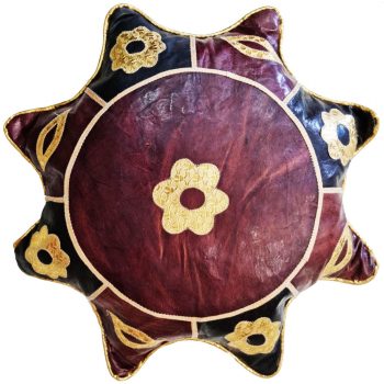 African Hausa Leather Cushion