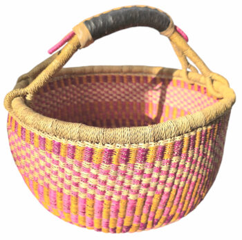 Bolga Basket Round Woven