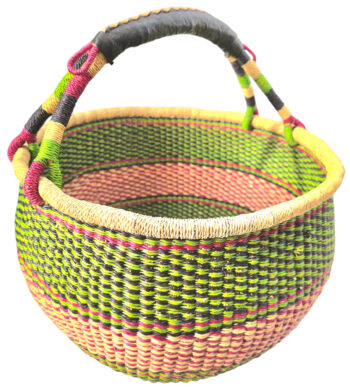 Bolga Basket Round Woven