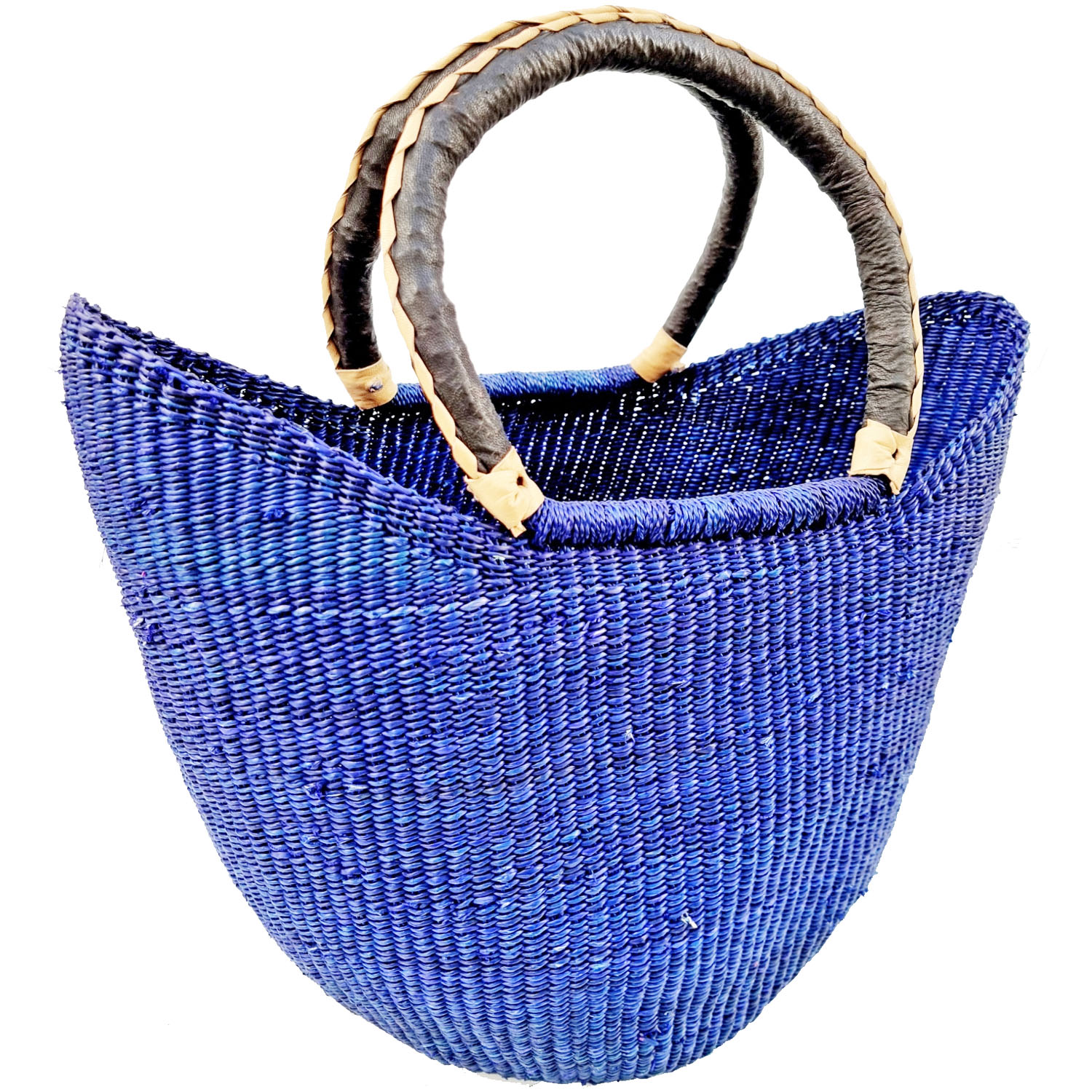Blue U-Shopper Bolga Basket I Home of Africa I Tribal Village Pty Ltd